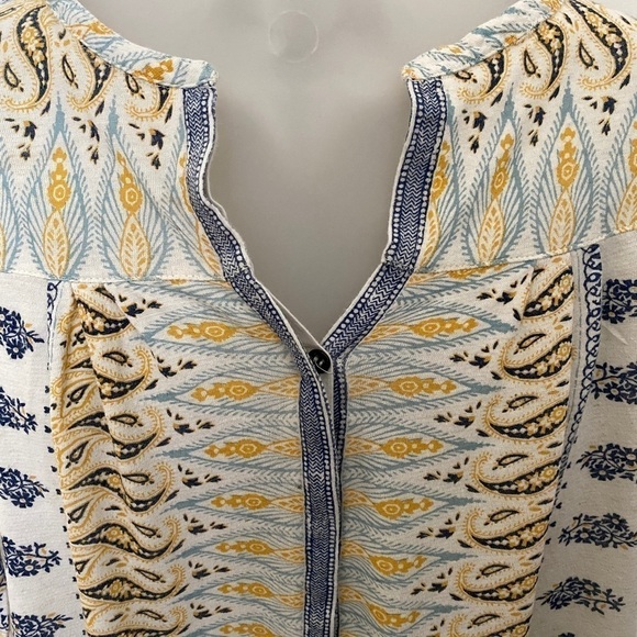 LUCKY BRAND Boho Bohemian Blouse Women XS - Picture 2 of 4